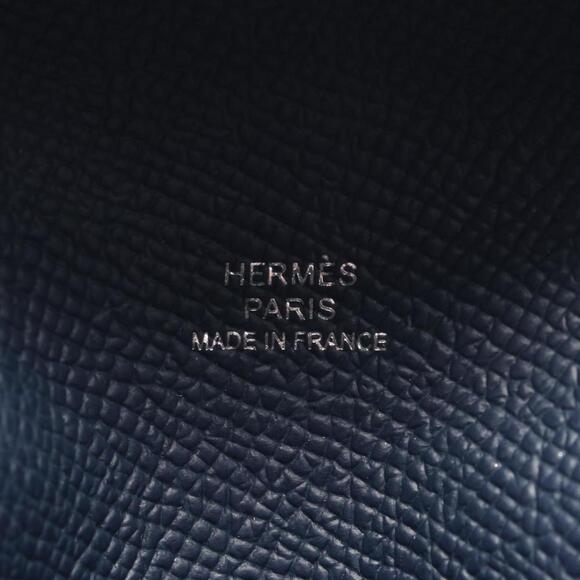 HERMES Blue Leather Wallet - Picture 5 of 6
